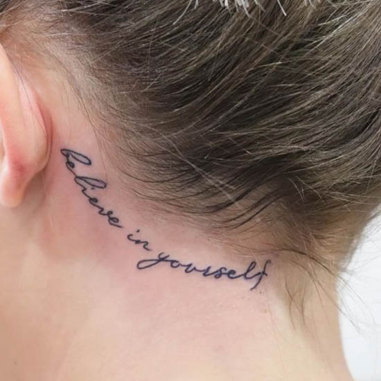 tattoo-script-design-behind-ear-for-women