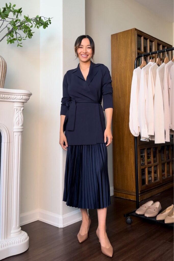 SPRING WORKWEAR LOOK With Early Maternity
