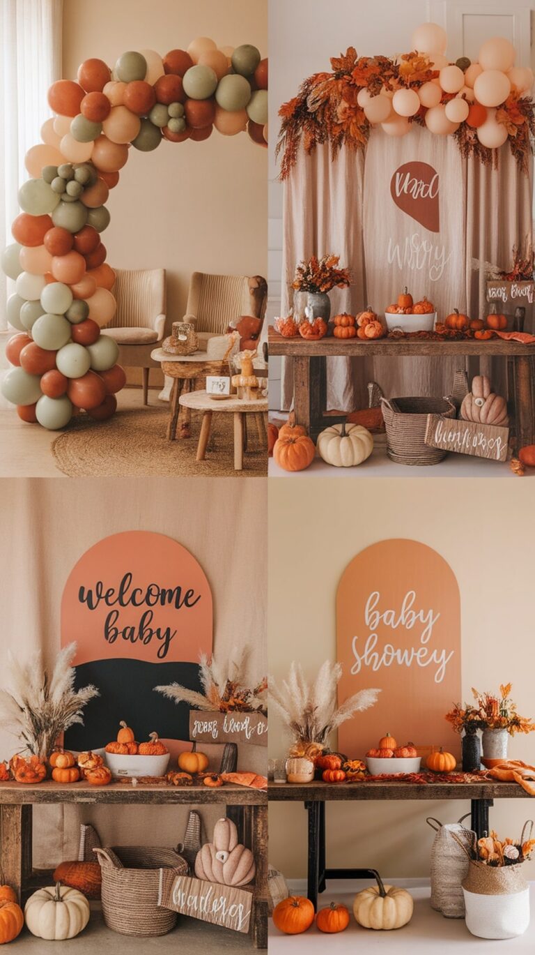 20 Fall Baby Shower Ideas & Autumn Inspiration