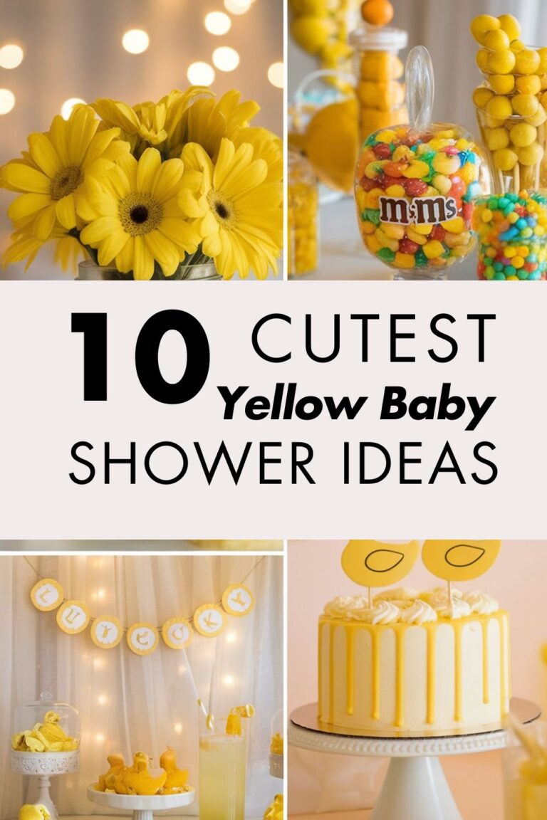 Cutest Yellow Baby Shower Ideas