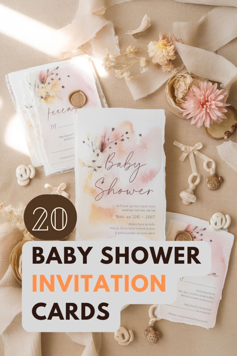 20 Baby Shower Invitation Cards