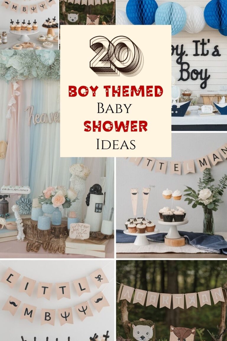 20 Boy Themed Baby Shower Ideas