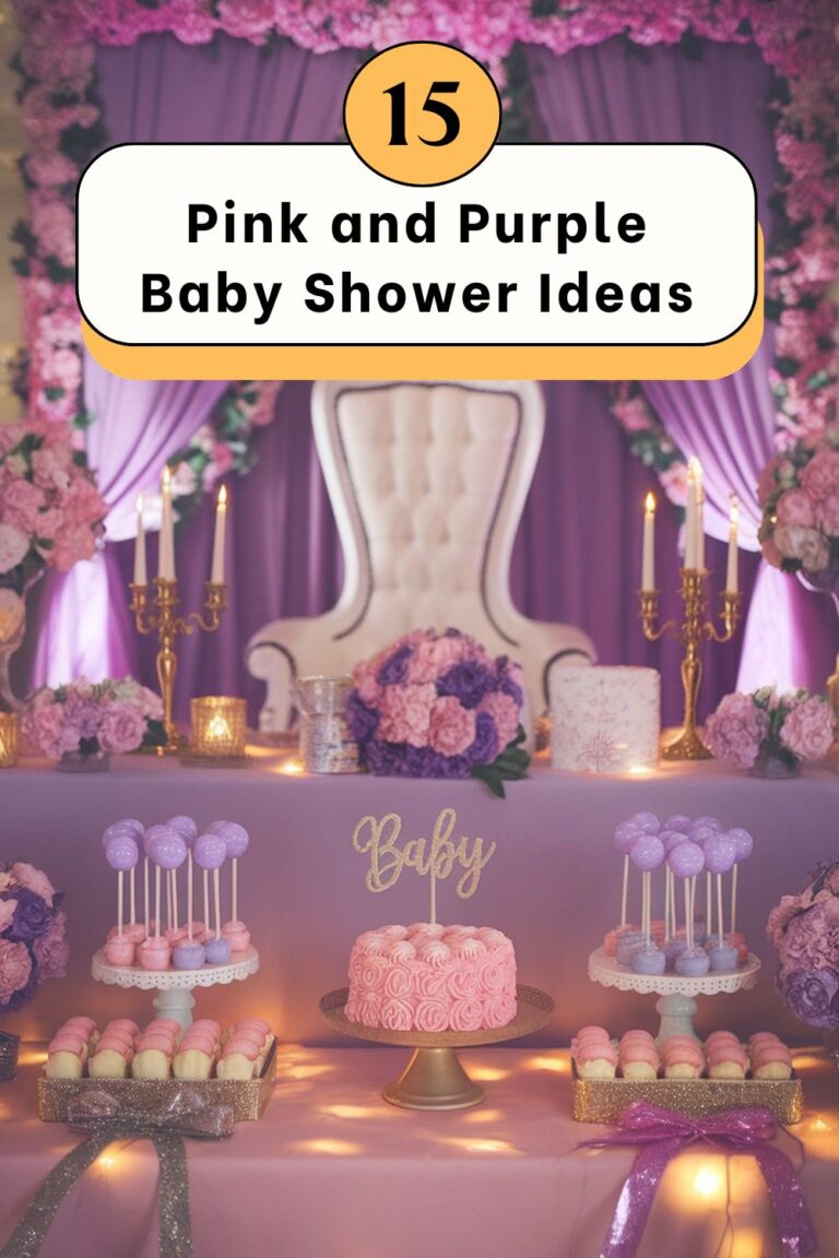 Pink and Purple Baby Shower Ideas
