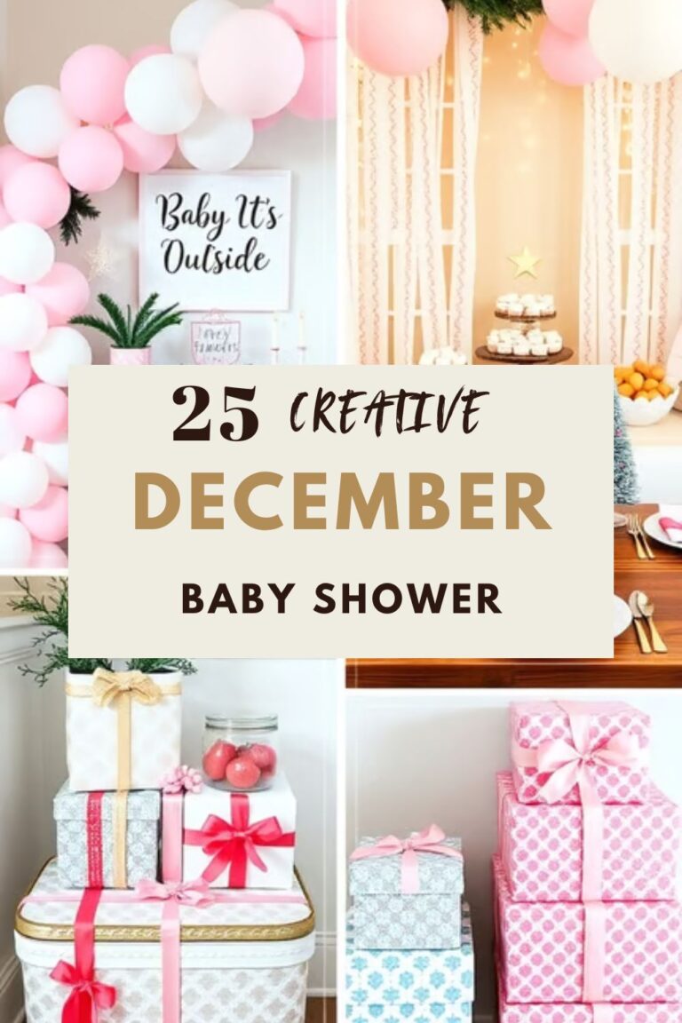 25 Creative December Baby Shower Ideas for a Festive Celebration