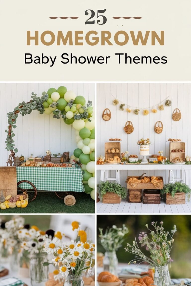 25 Creative Ideas for a Homegrown Baby Shower Theme