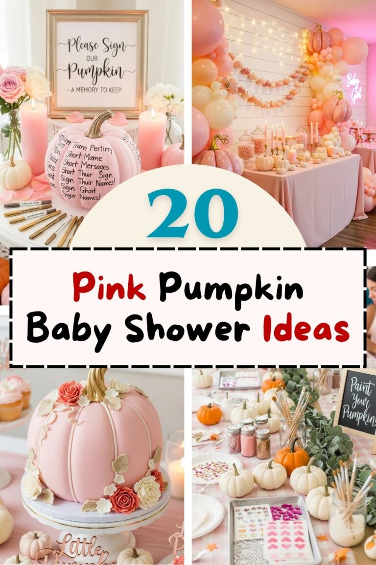 20 Pink Pumpkin Baby Shower Ideas