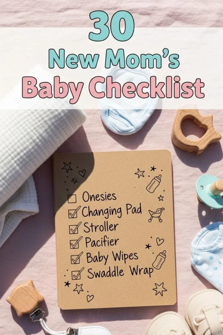 30 Newborn Essentials Checklist