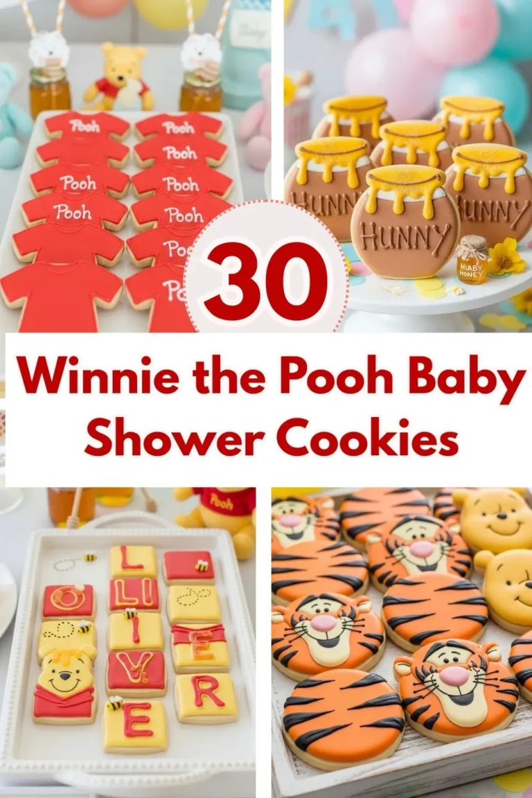 30 Winnie the Pooh Baby Shower Cookies