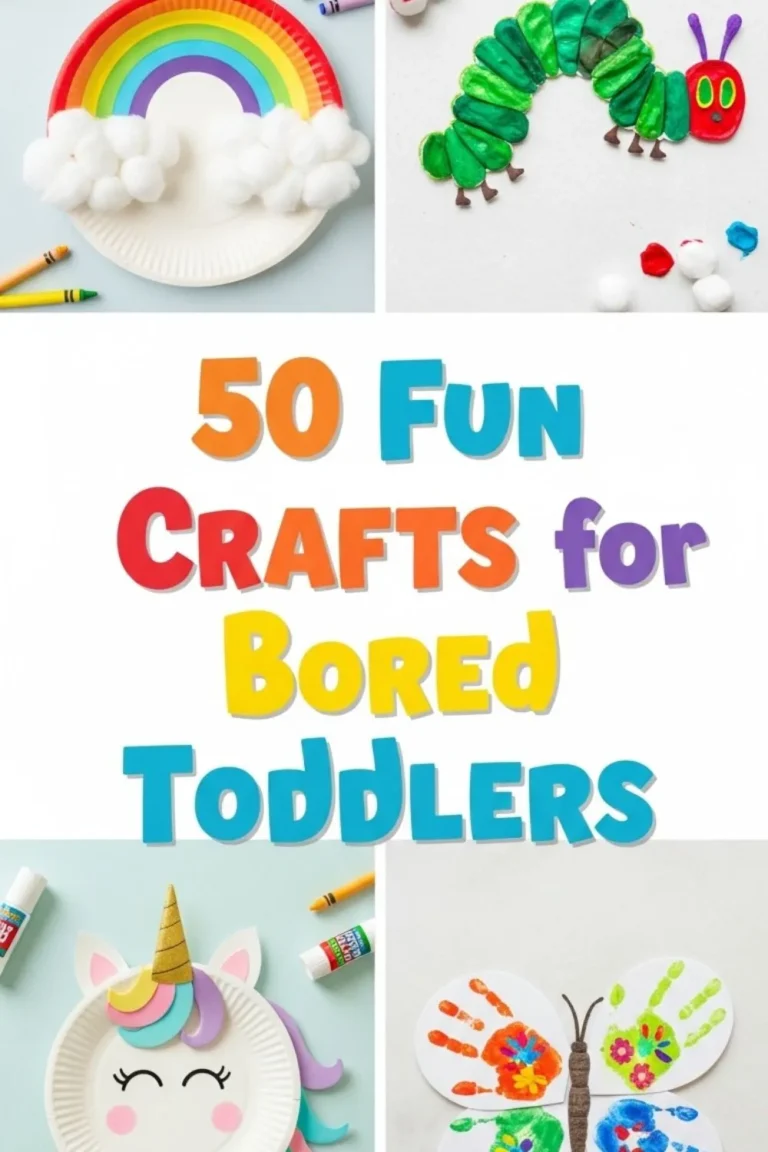 50 Fun Crafts for Bored Toddlers