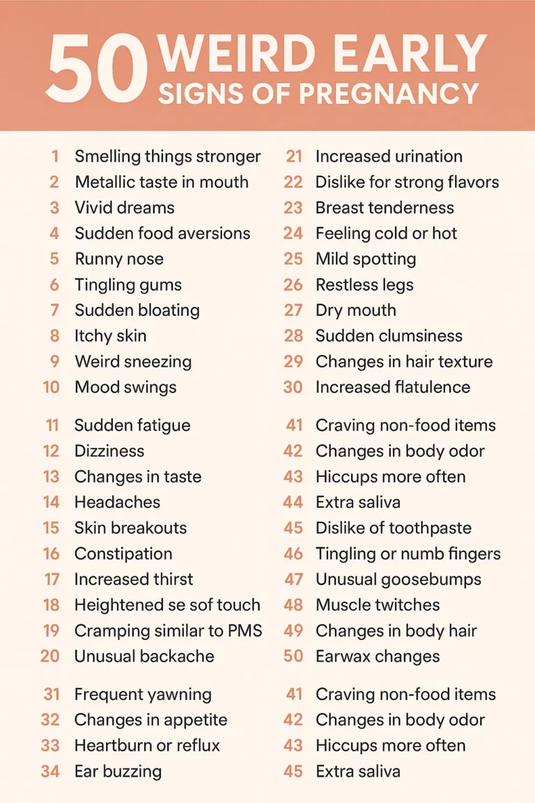50 Weird Early Signs Of Pregnancy (The Very Early And Unusual!)