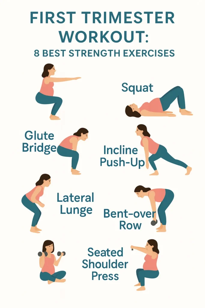 First Trimester Workout: 8 Best Strength Exercises