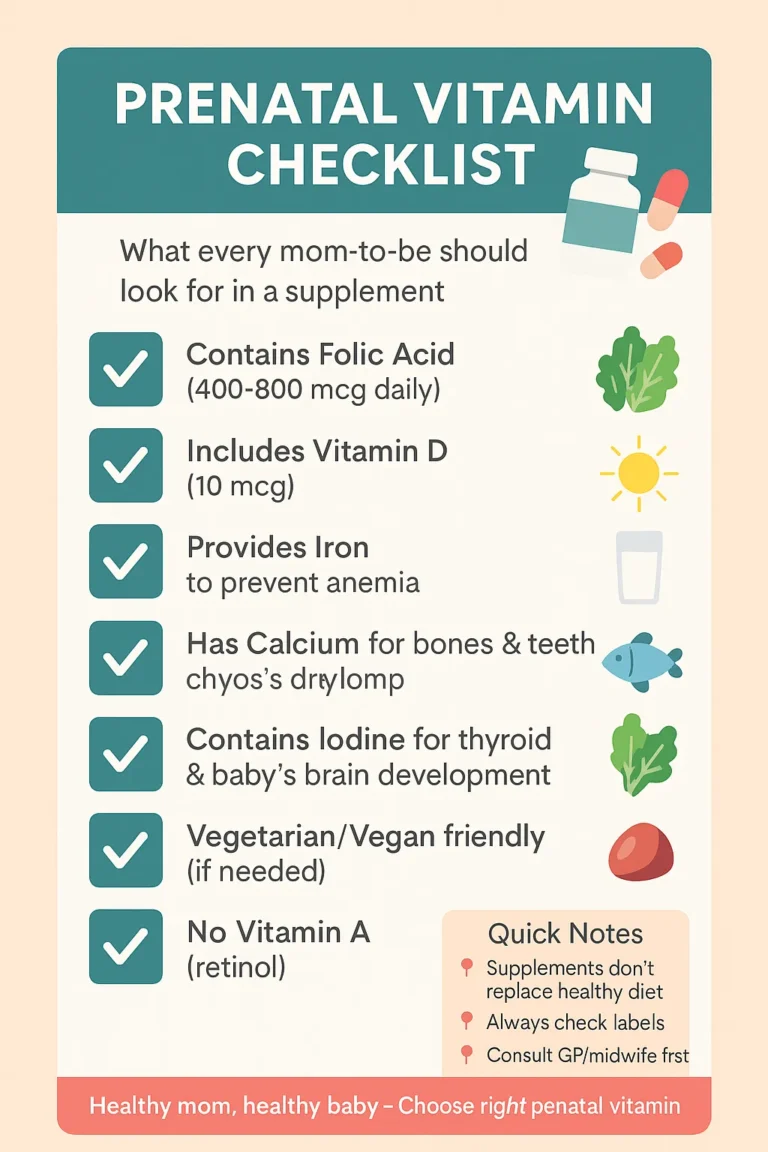 Vitamins, Minerals and Supplements in Pregnancy