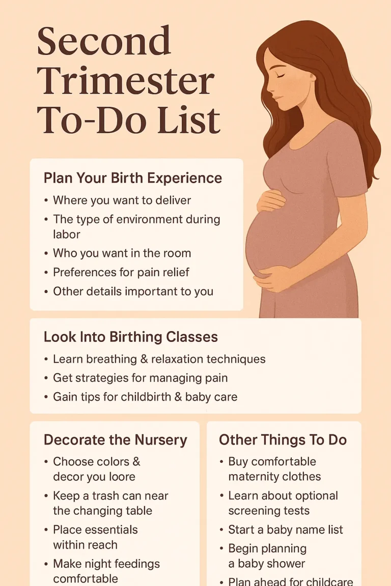 Second Trimester Checklist: Nurturing Your Pregnancy