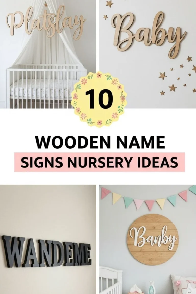 10 Wooden Name Signs Nursery Ideas