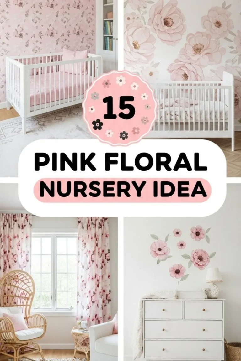 15 Pink Floral Nursery Ideas