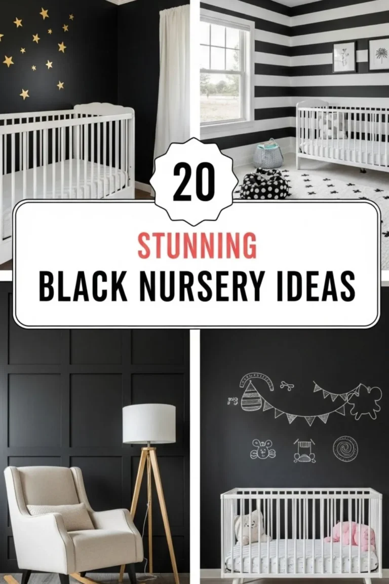 20 Stunning Black Nursery Ideas
