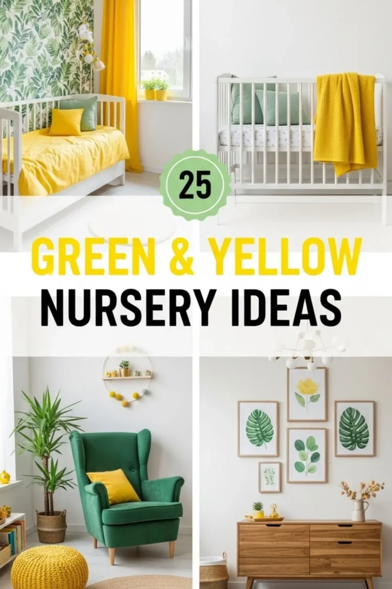 25 Green and Yellow Nursery Ideas