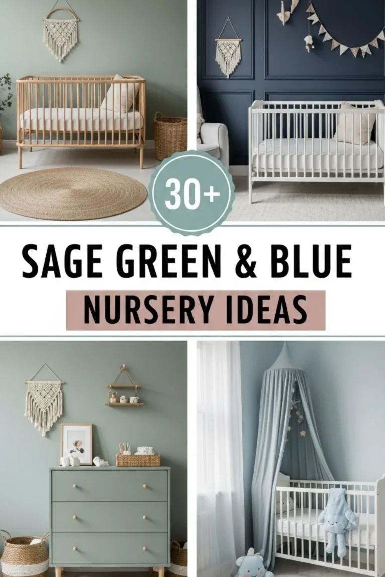 30+ Sage Green & Blue Nursery Ideas That Are Soothing and Serene
