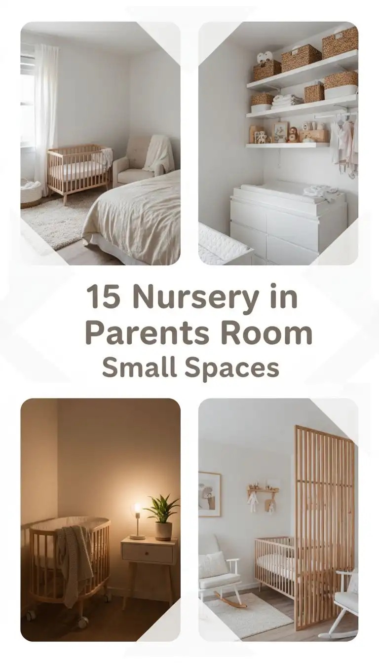 15 Smart Nursery in Parents Room Designs for Small Space