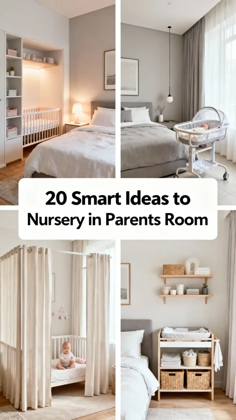 20 Smart Ideas to Nursery in Parents Room
