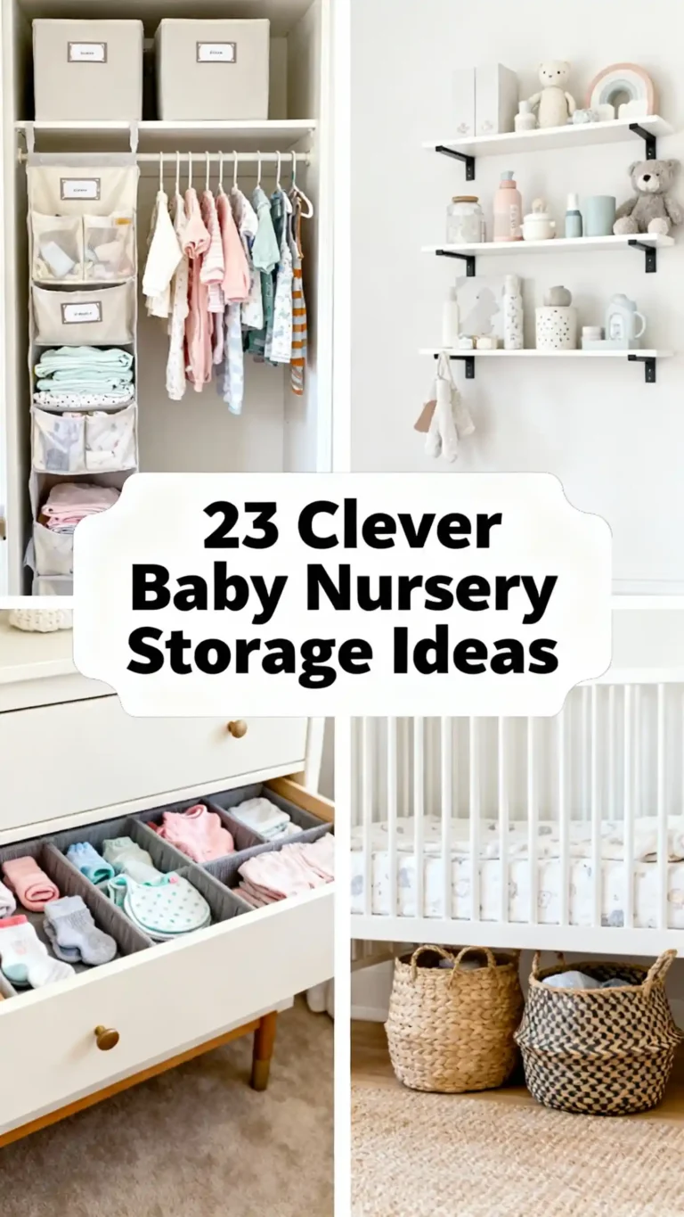 23 Clever Baby Nursery Storage Ideas