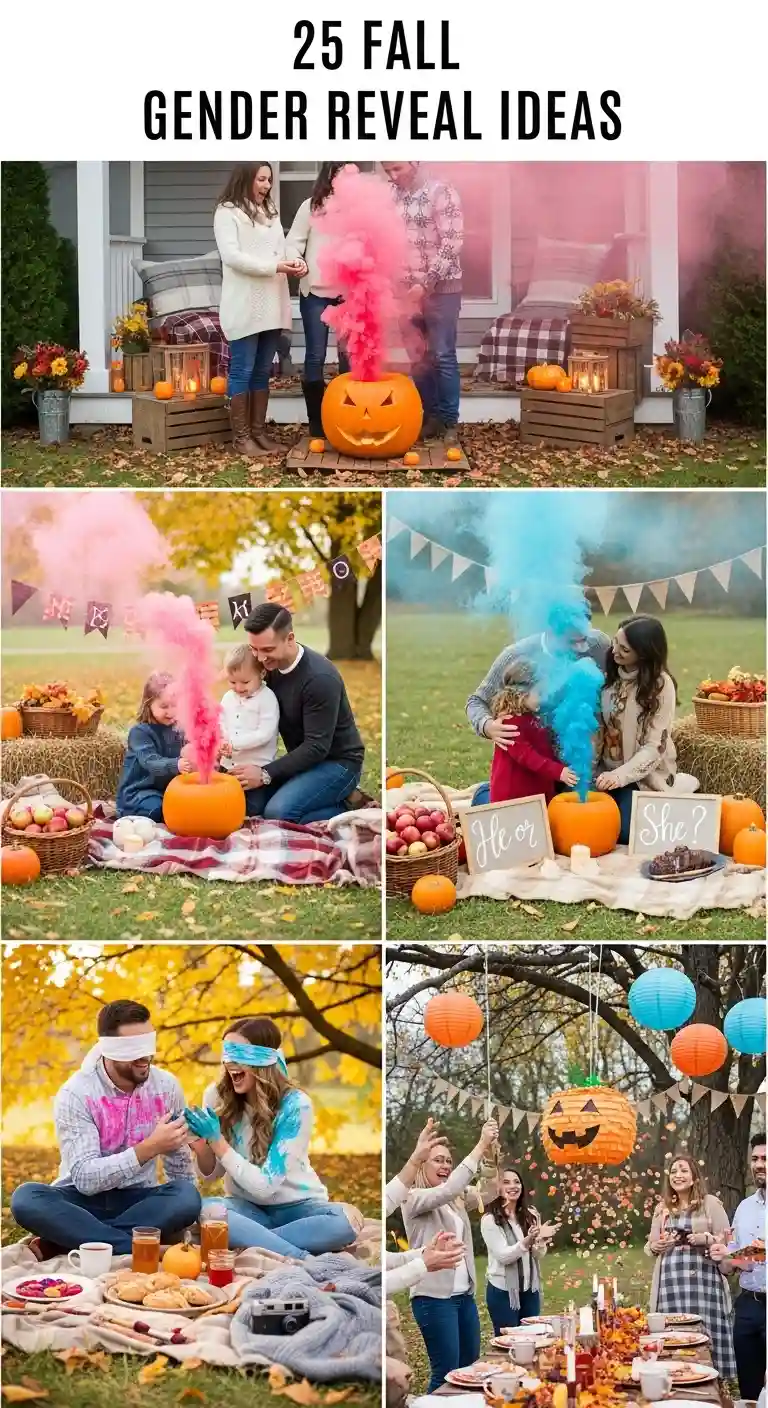 25 Adorable Fall Gender Reveal Ideas