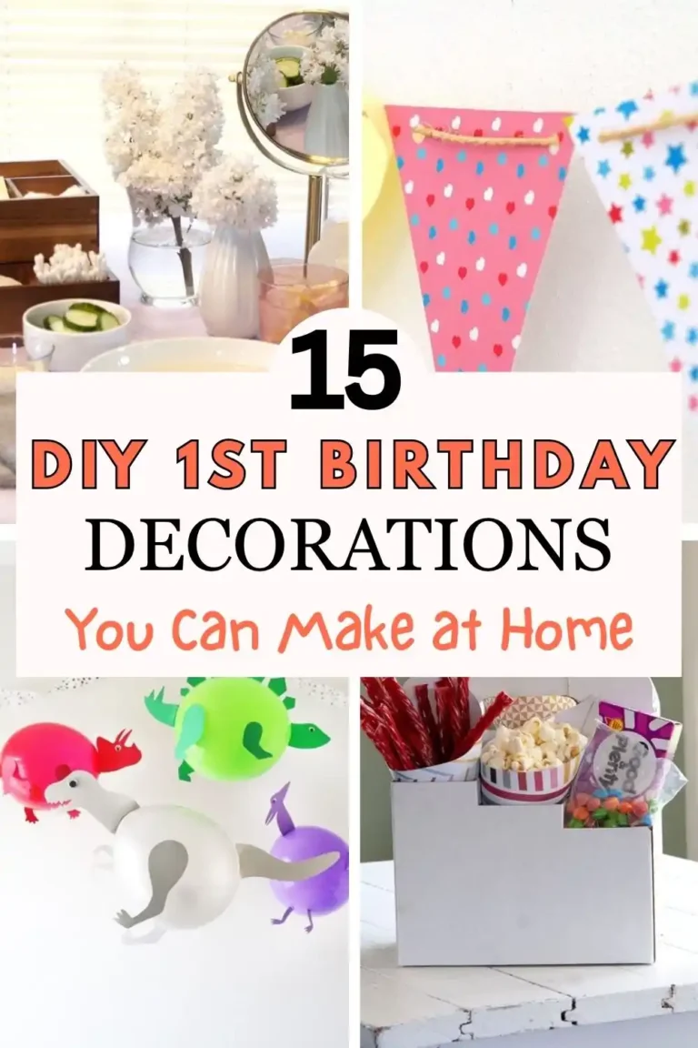 15 DIY 1st Birthday Decorations You Can Make at Home