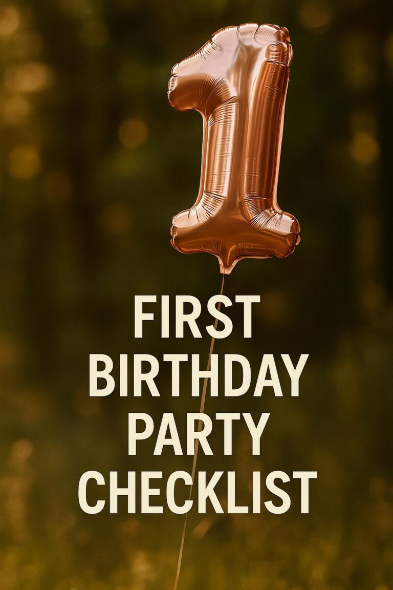 First Birthday Party Checklist