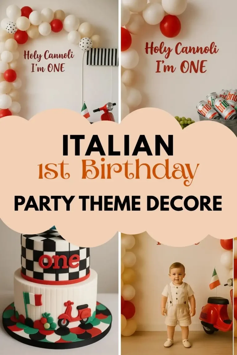 Italian First Birthday Party Theme: How to Setup it
