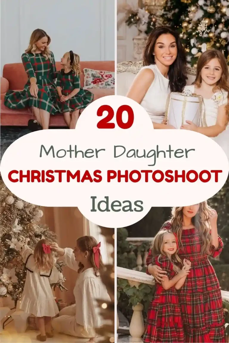 20 Mother Daughter Christmas Photoshoot Ideas