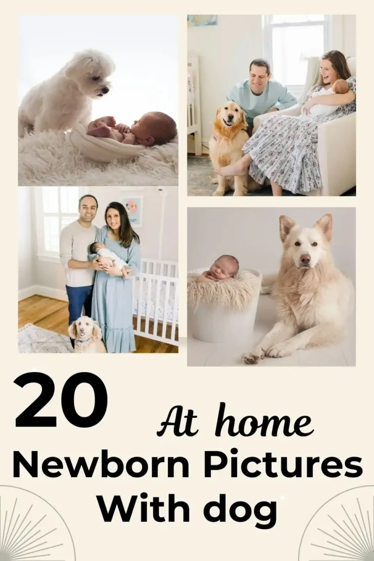 20 At Home Newborn Pictures With Dog