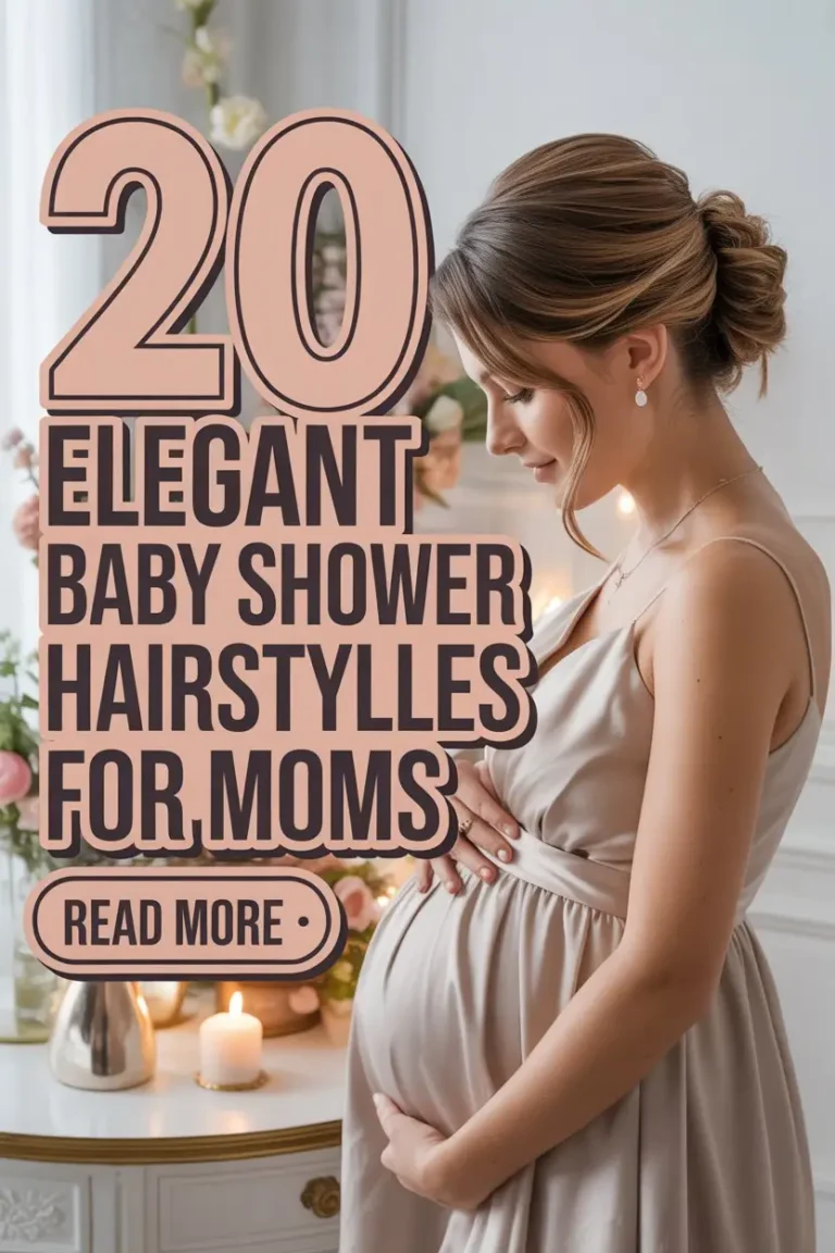 20 Elegant Baby Shower Hairstyles for Moms