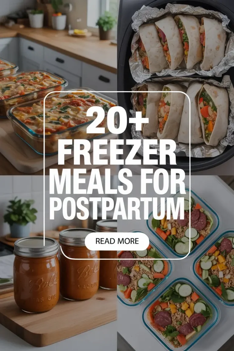 20+ Easy Postpartum Freezer Meals – Breakfast, Dinner, Lunch