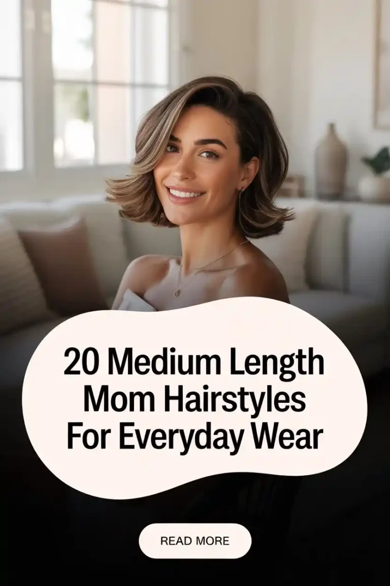 20 Medium Length Mom Hairstyles for Everyday Wear