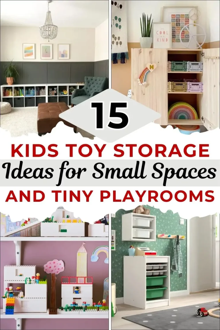 15 Kids Toy Storage Ideas for Small Spaces and Tiny Playrooms